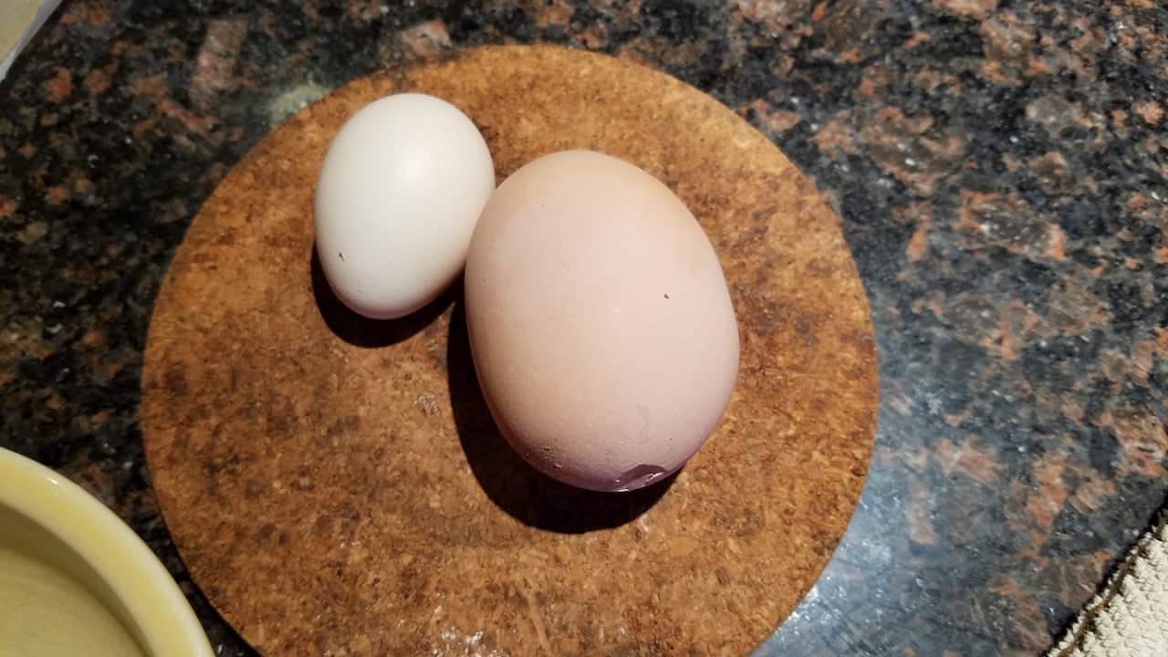 Que tendra este huevo mas grande de lo normal?