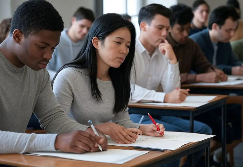 Examen en la universidad