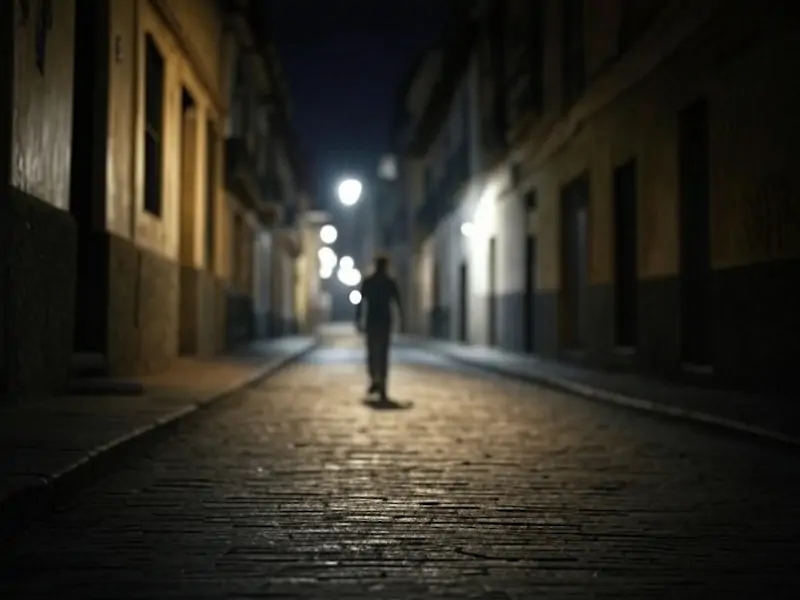 Calle colombiana reflejando inseguridad