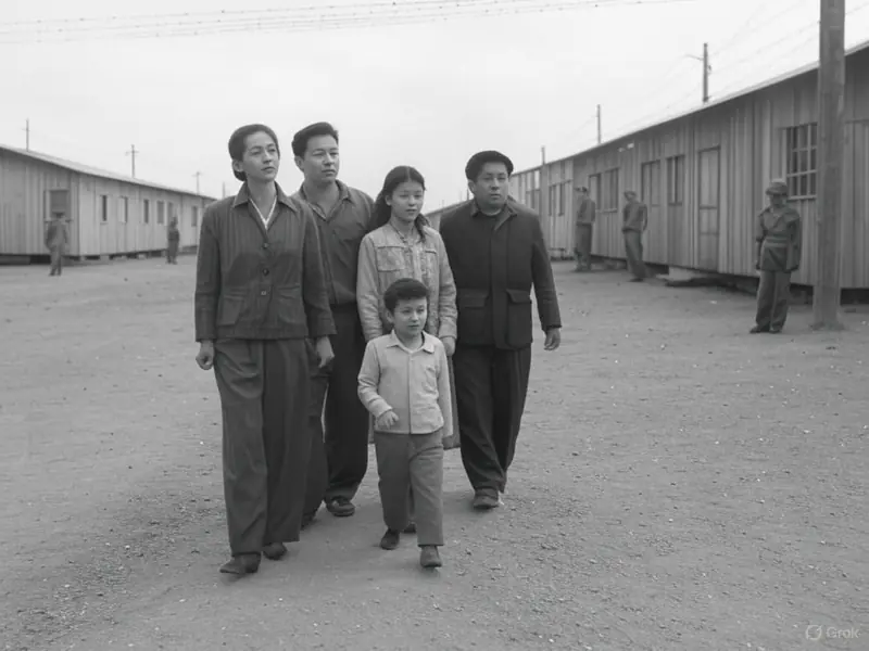 Campo de internamiento japonés en EE. UU. durante la Segunda Guerra Mundial