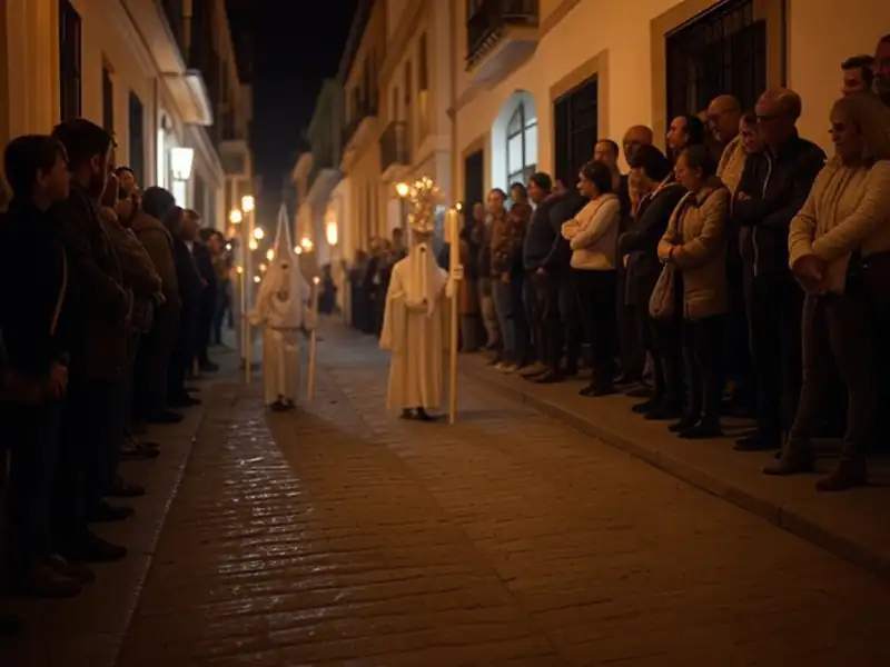 Semana Santa en el mundo: Un viaje por las tradiciones más fascinantes 4 Procesión nocturna en Sevilla durante Semana Santa