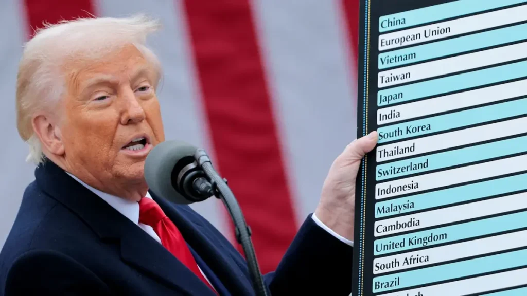 El precio de los iPhone podría dispararse por los aranceles de Trump 2 Trump anunciando aranceles reciprocos al mundo