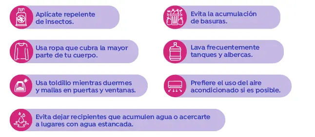 Medidas recomendadas para prevenir la fiebre amarilla