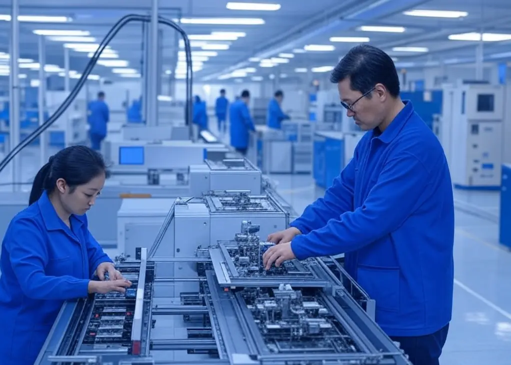 Trump exonera celulares y computadoras de los aranceles: ¿Qué significa para Colombia? 4 Línea de producción de microchips exentos de aranceles por Trump